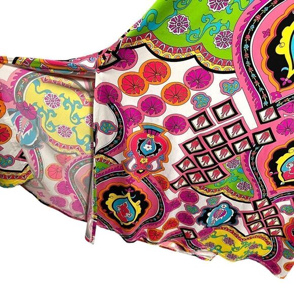 NWT TRINA TURK Swim & Spa Collection Groovy Floral Cover-Up Maxi Dress XS - Picture 4 of 8